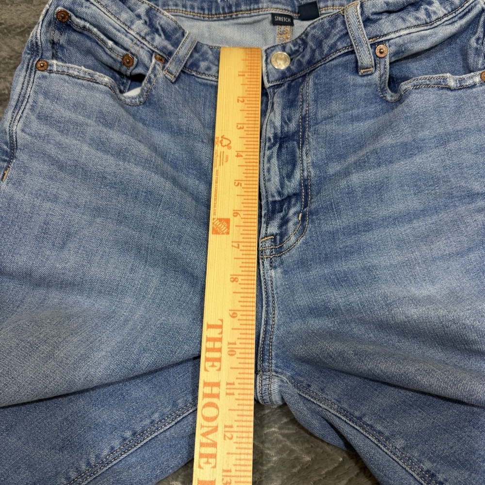 American Eagle Womens Size 6 Short Medium Super High Rise Baggy Wide Leg Jeans - Picture 8 of 16